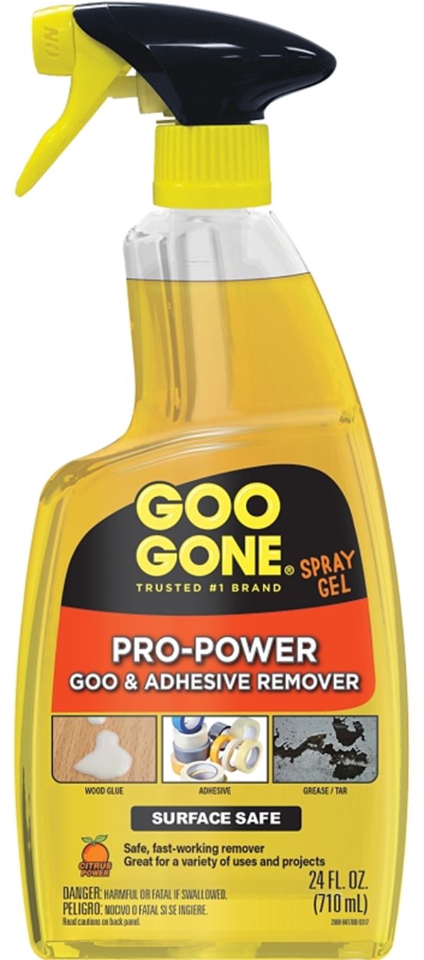 Goo Gone 5011484 Adhesive Remover, Gel, Citrus, Orange/Yellow, 24 oz, Bottle