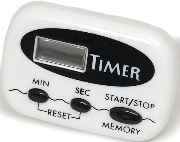 Chef Craft 21239 Timer, Digital Display, 1 sec to 99 min, White