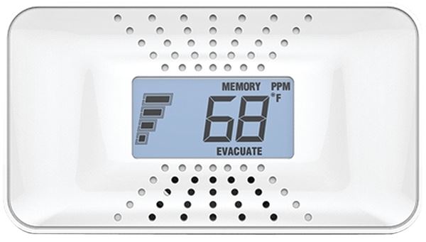 First Alert 1039753 Carbon Monoxide Alarm with Temperature Digital Display, Digital Display, 85 dB, Alarm: Audible Beep