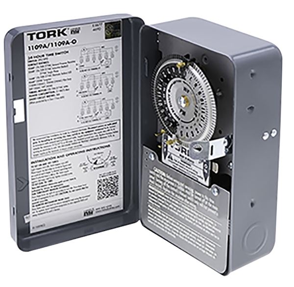 Tork 1100 Series 1109A Timer Switch, 40 A, 24 hr Time Setting