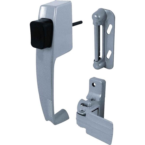 Prime-Line K 5070 Pushbutton Latch, Zinc, 1 to 1-1/4 in Thick Door