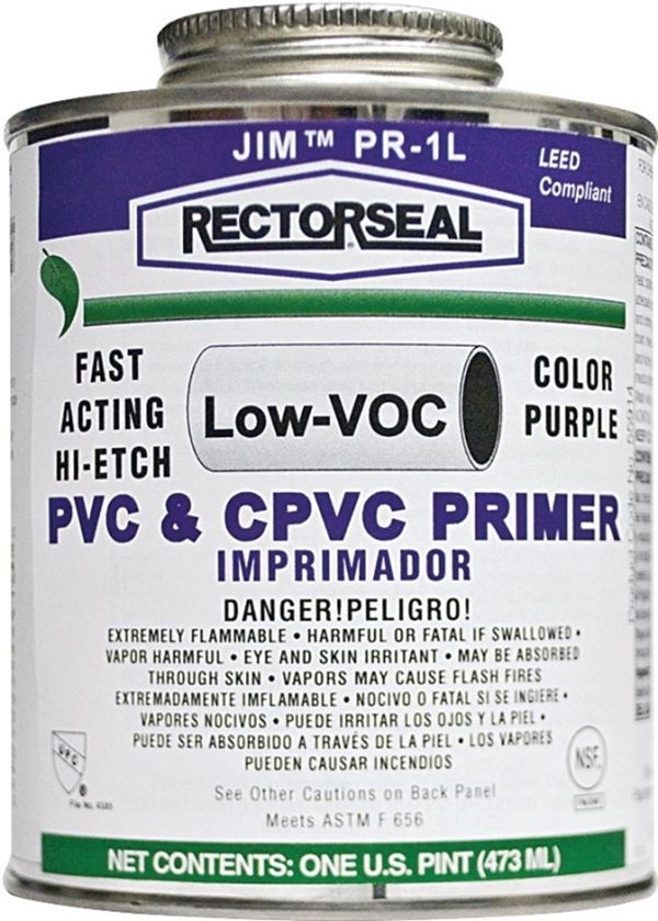 Rectorseal 55914 Hi-Etch Primer, Liquid, Purple, 1 pt