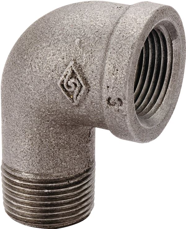 Prosource 6-3/4B Street Pipe Elbow, 3/4 in, FIP x MIP, 90 deg Angle, Malleable Iron, SCH 40 Schedule, 300 psi Pressure