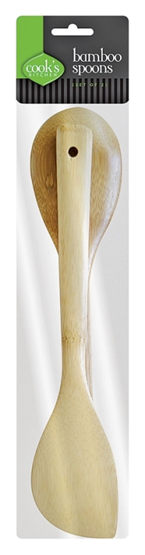 Cook's Kitchen 8232 Cooking Spoon, Bamboo, Pack of 6