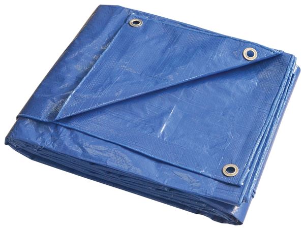 ProSource T1012BB90 Tarpaulin, 12 ft L, 10 ft W, 5 mil Thick, Polyethylene, Blue