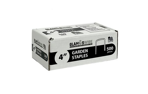 Glamos Wire 84500 500 pack Landscape Staple, 4 in., Steel