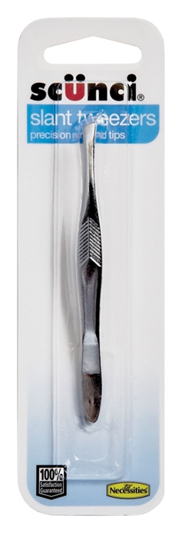 Lil' DRUG STORE 7-92554-11404-2 Slant Tweezer, Ground Tip, Stainless Steel, Pack of 12