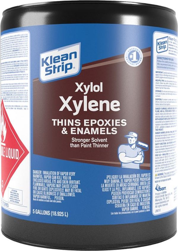 Klean Strip CXY24 Xylol Xylene, Liquid, Sweet, Pungent Aromatic Hydrocarbon, 5 gal