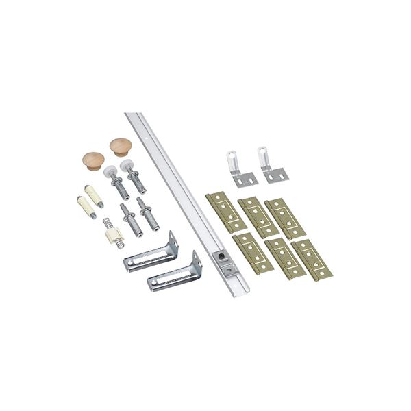 National Hardware N343-723 Folding Door Hardware Set, Steel, Surface Mounting, For: Bi-Fold Doors