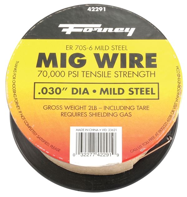 Forney 42291 MIG Welding Wire, 0.03 in Dia, Mild Steel