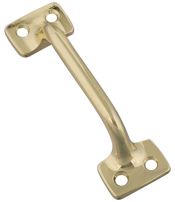 National Hardware V173 Series N331-231 Bar Sash Lift, 4 in L Handle, Zinc, Brass