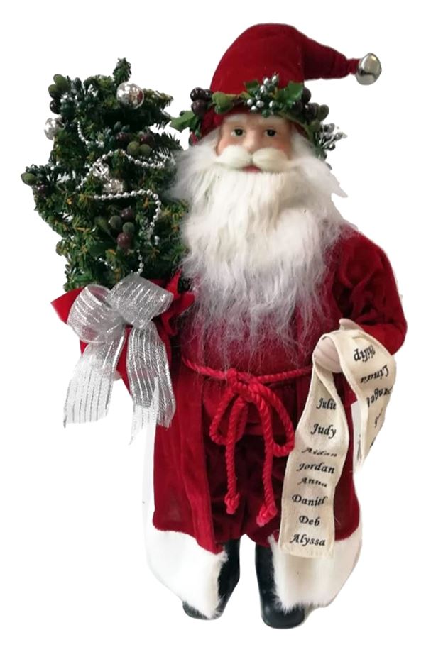 Hometown Holidays 22424 Christmas Figurine, 18 in H, Traditional Santa, Pack of 6