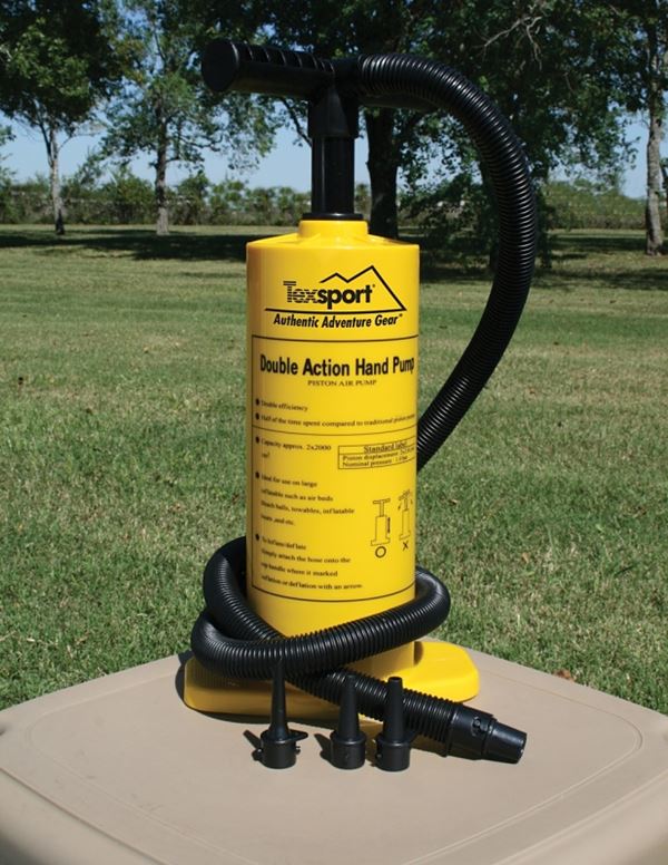 Texsport 23115 Double Action Hand Pump, Plastic