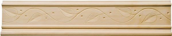 Waddell MLD356 Emboss Moulding, 96 in L, 2 in W, Pine Wood, Pack of 10