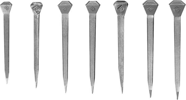 Diamond Farrier D5RH1 Horseshoe Nail, #5, Steel