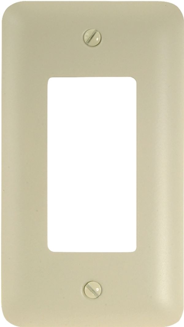 Amerelle 935RAL Wallplate, 5 in L, 2-13/16 in W, 1 -Gang, Steel, Light Almond