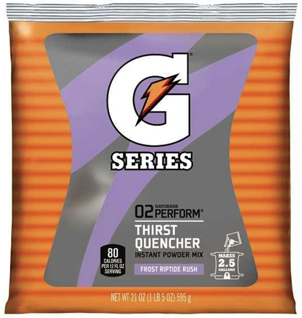 Gatorade 33673 Thirst Quencher Instant Powder Sports Drink Mix, Powder, Riptide Rush Flavor, 21 oz Pack, Pack of 32