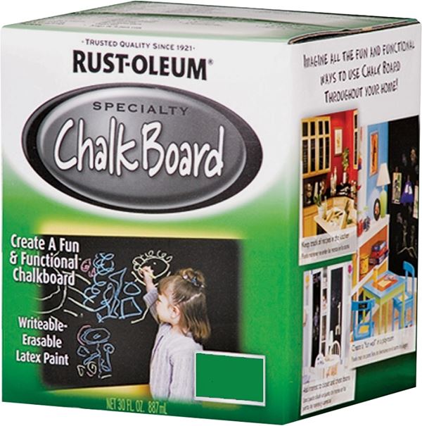 Rust-Oleum 206438 Chalk Paint, Green, 1 qt, Can