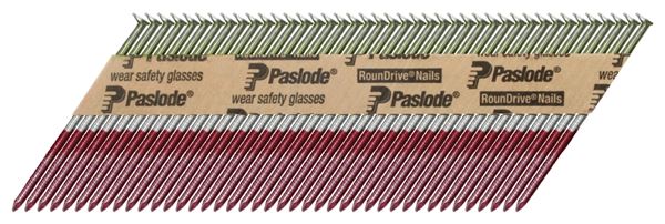 Paslode 650383 Framing Nail, 2-3/8 in L, Steel, Galvanized, Full-Round Head, Ring Shank