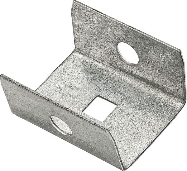 National Hardware N104-307 Box Rail End Cap, Steel, Galvanized, Pack of 10