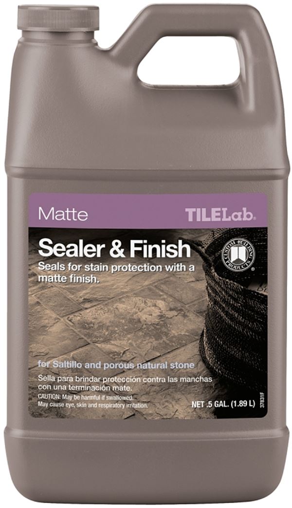 CUSTOM TileLab TLMTSSHG Sealer and Finish, Opaque Liquid, 0.5 gal, Bottle