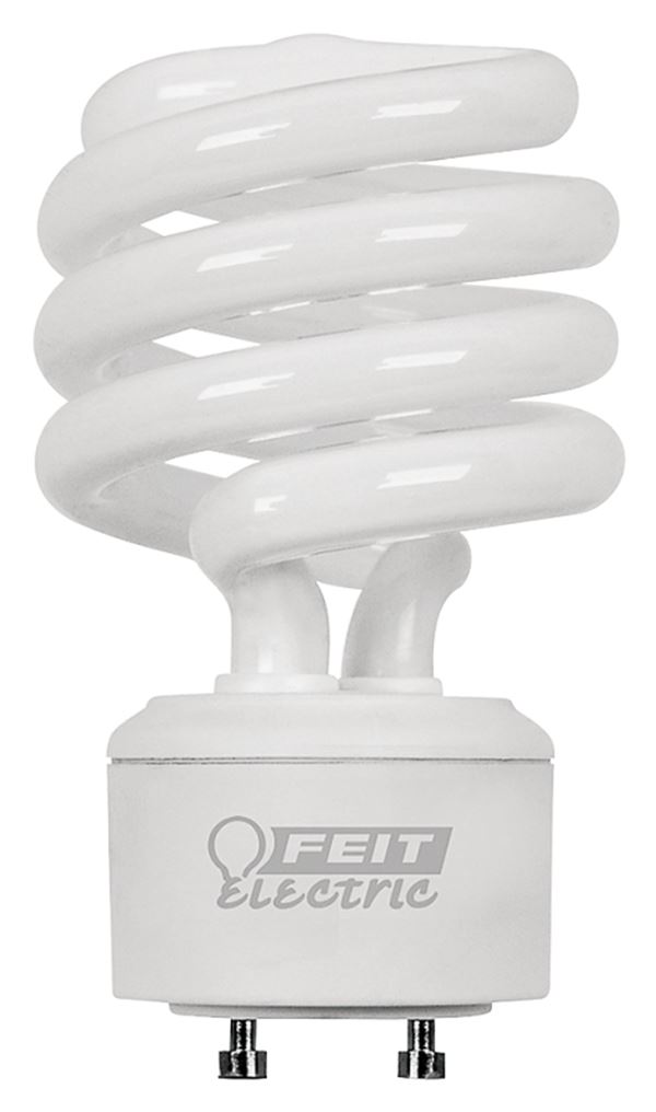 Feit Electric BPESL23TM/GU24 Compact Fluorescent Lamp, 23 W, A19 Spiral Lamp, GU24 Twist and Lock Lamp Base, 1600 Lumens