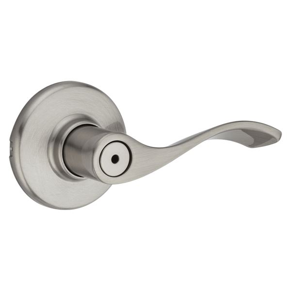 Kwikset 93001-882 Privacy Lever, Satin Nickel, Steel, Reversible Hand, 3 Grade