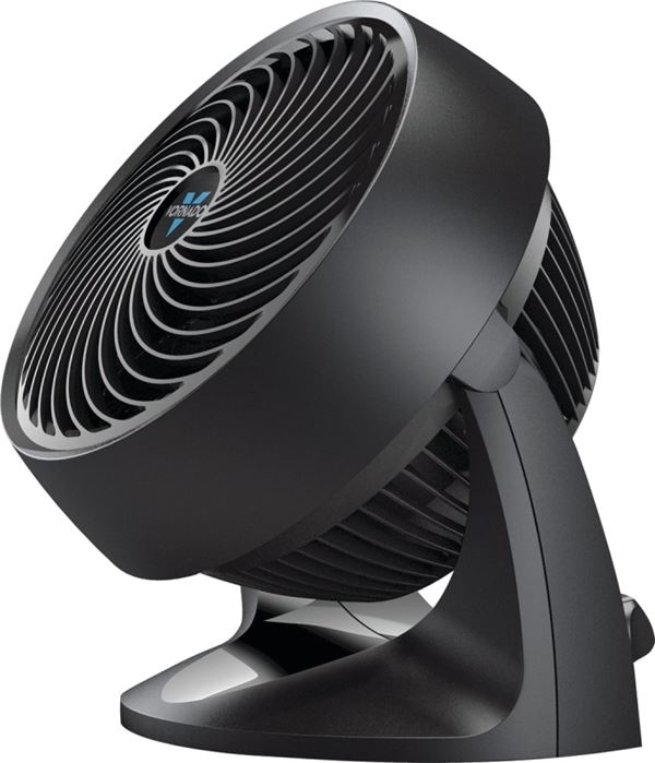 VORNADO CR1-0120-06 Medium Air Circulator, 120 V, 8.98 in Dia Blade, 3-Speed, 900 to 1625 rpm Speed, Black