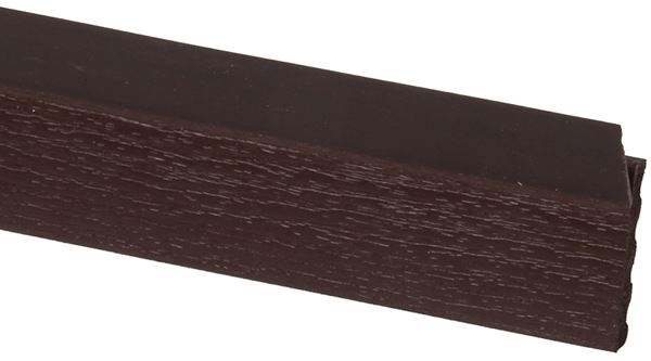 Gossen 236007707 Garage Door Weather Strip, 2 in W, 7/16 in Thick, 7 ft L, PVC, Brown, Pack of 15