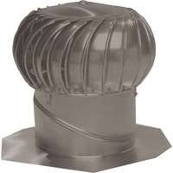 Lomanco Whirlybird BIB14WB Turbine Ventilator, 14 in Dia Throat, Aluminum, Weathered Bronze