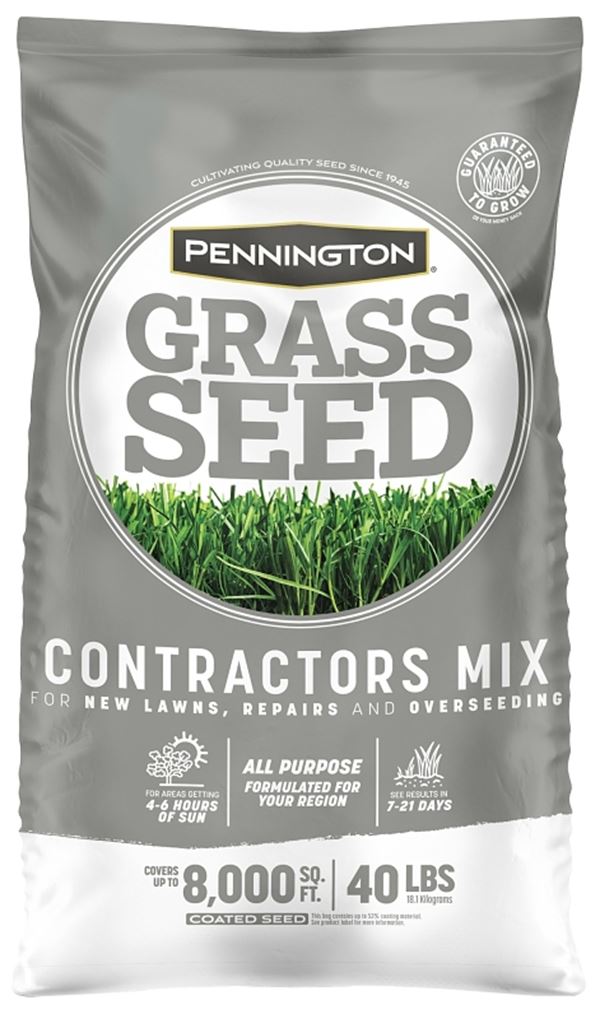 Pennington 100520262 Central Contractors Seed Mix, 40 lb Bag