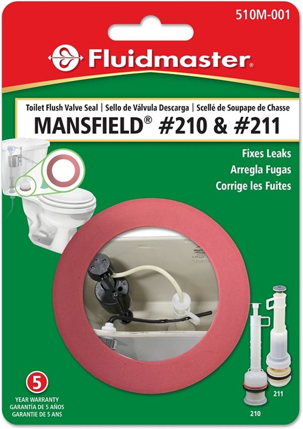 Fluidmaster 510M-001-P10 Toilet Flush Valve Seal, For: Mansfield #210, #211 Flush Valves