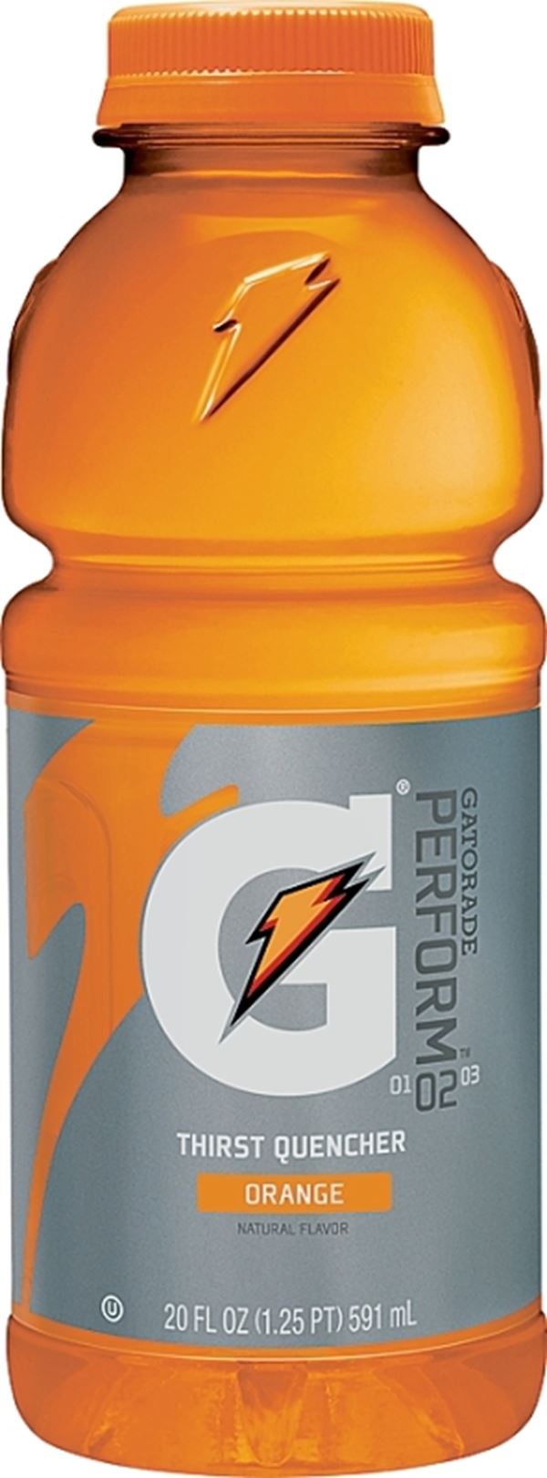 Gatorade 32867 Thirst Quencher Sports Drink, Liquid, Orange Flavor, 20 oz Bottle, Pack of 24