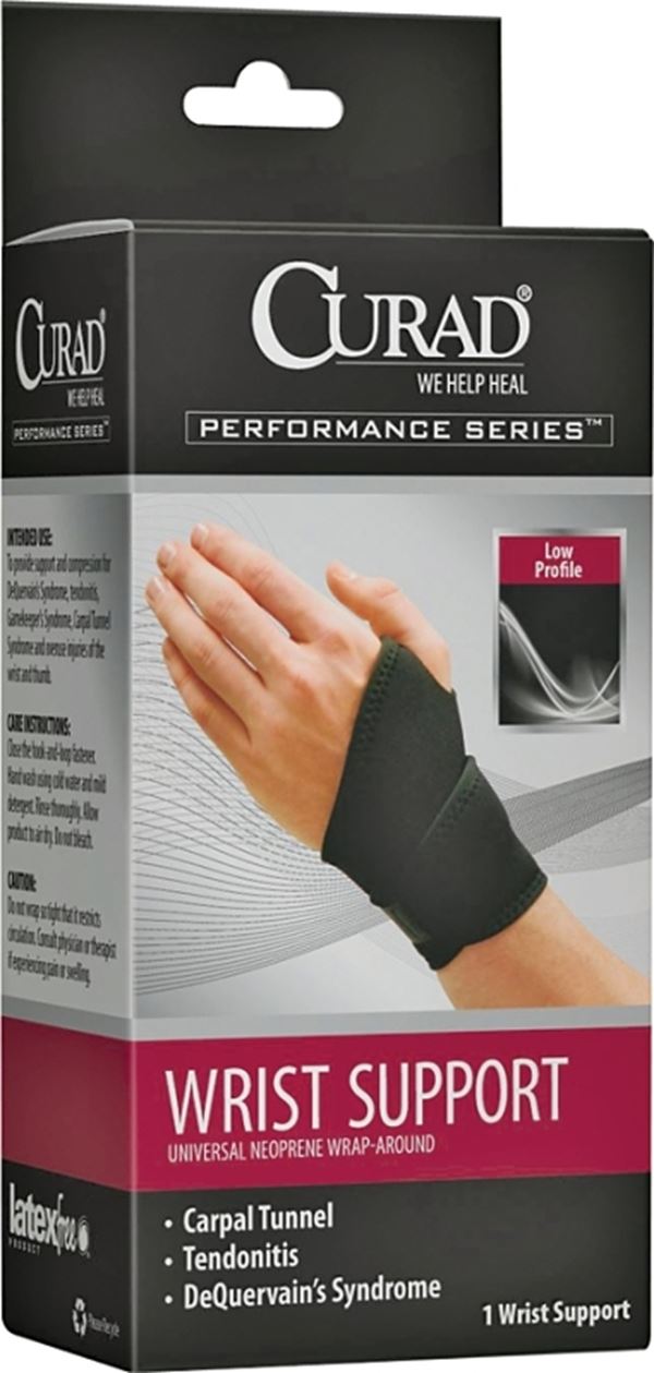 Curad ORT19700D Wrist Support, 7 to 11 in L, Neoprene Bandage