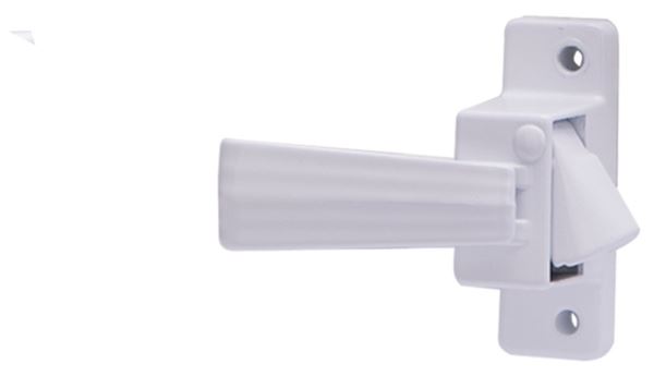 ProSource 31604-UW-PS Inside Door Latch, Zinc, White, 5/8 to 1-1/2 in Thick Door, 5/8 in Backset