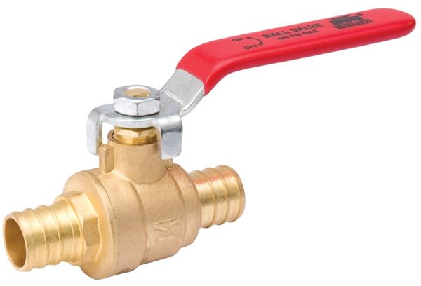 B & K 107-343NL Ball Valve, 1/2 in Connection, PEX x PEX, 600/160 psi Pressure, Brass Body