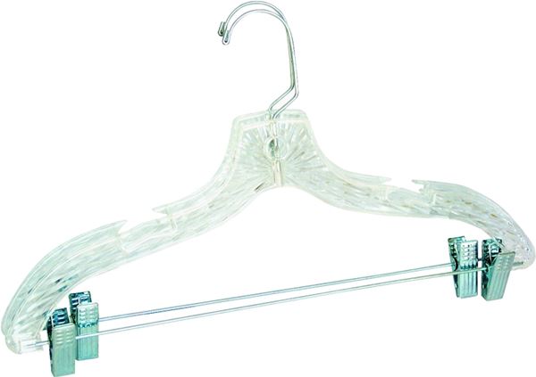 Merrick C72210-S12 Suit Hanger, Plastic, Clear, Pack of 12