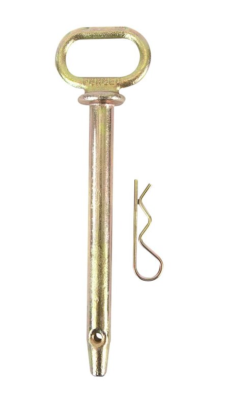 Koch 4010423 Hitch Pin, 3/4 in Dia Pin, 6-1/4 in L Usable, 5 Grade, Steel, Big Orange Painted