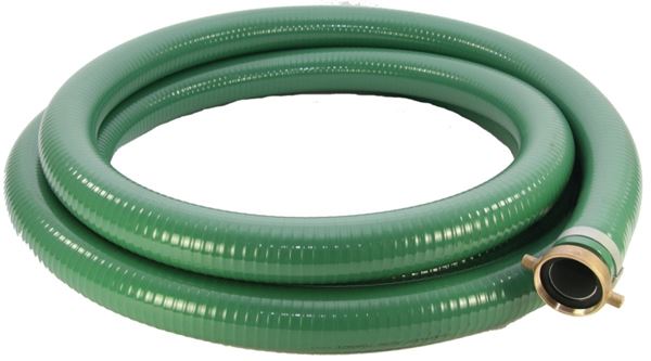 Abbott Rubber 1240-3000-20 Suction Hose, 3 in ID, 20 ft L, Male Thread x Female, PVC