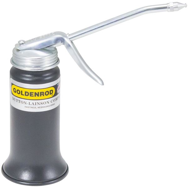 DL Goldenrod 600 Pistol Pump Oiler, 6 oz Capacity, Straight Spout, Steel, Powder-Coated Copper Bronze