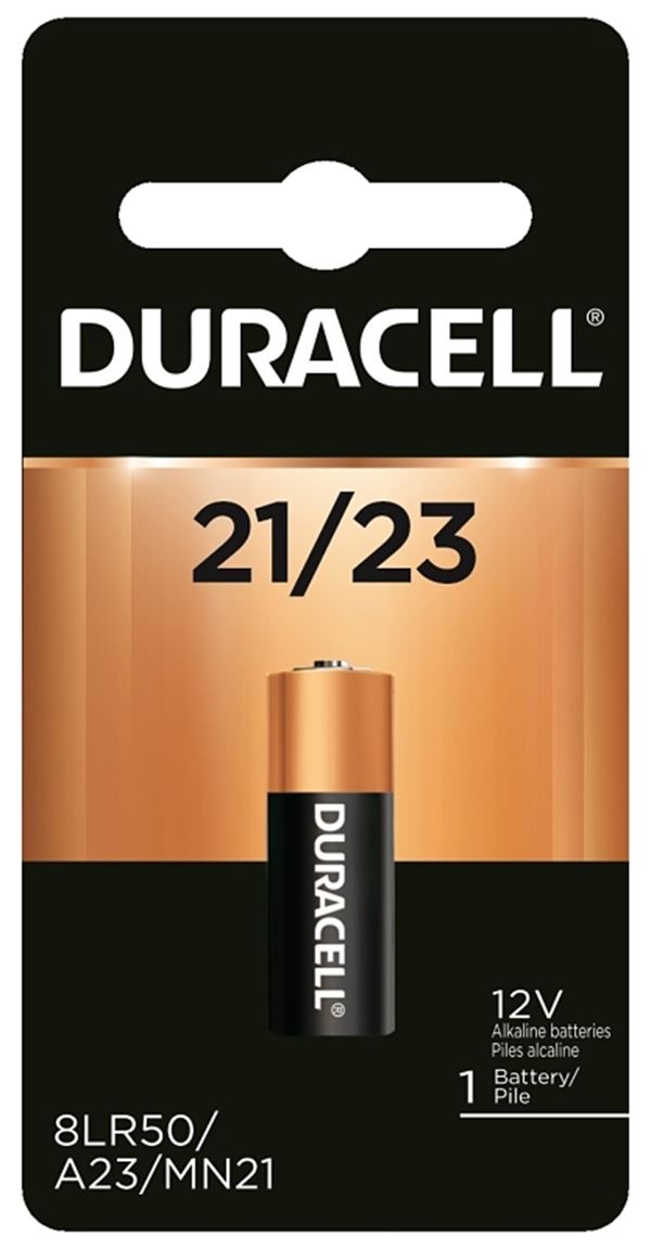 Duracell MN21BPK Battery, 12 V Battery, 33 mAh, MN21 Battery, Alkaline, Manganese Dioxide