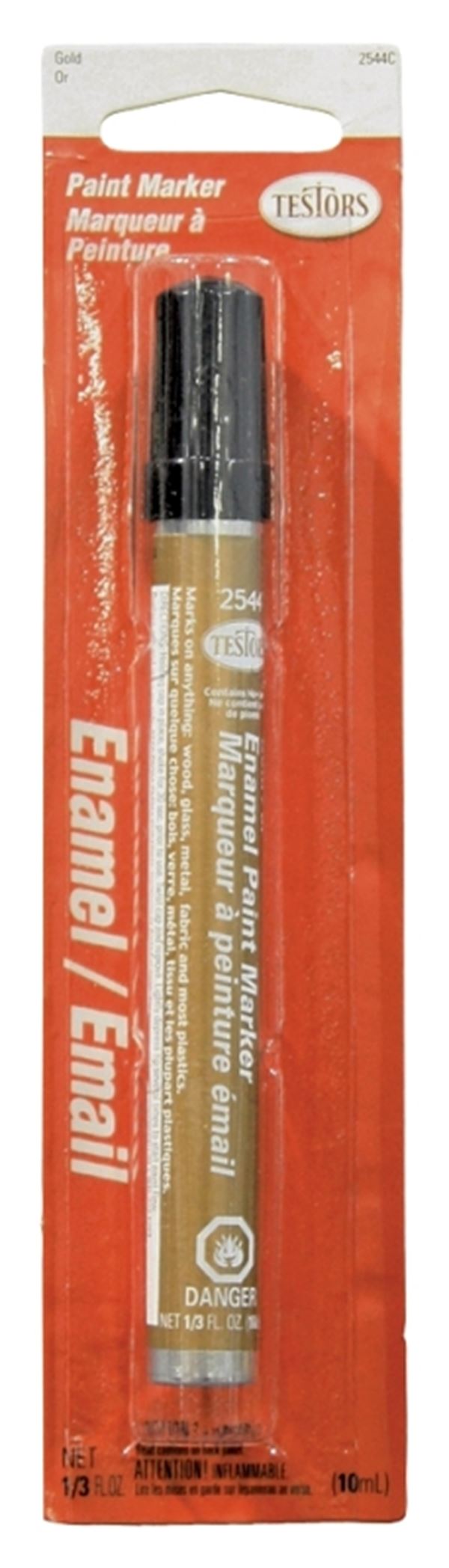 Testors 2544C Enamel Marker, Gold, 0.33 fl-oz