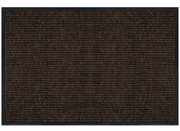 Multy Home 1005740US Floor Mat, 30 in L, 18 in W, Rectangular, Parquet Pattern, PET Surface, Cocoa