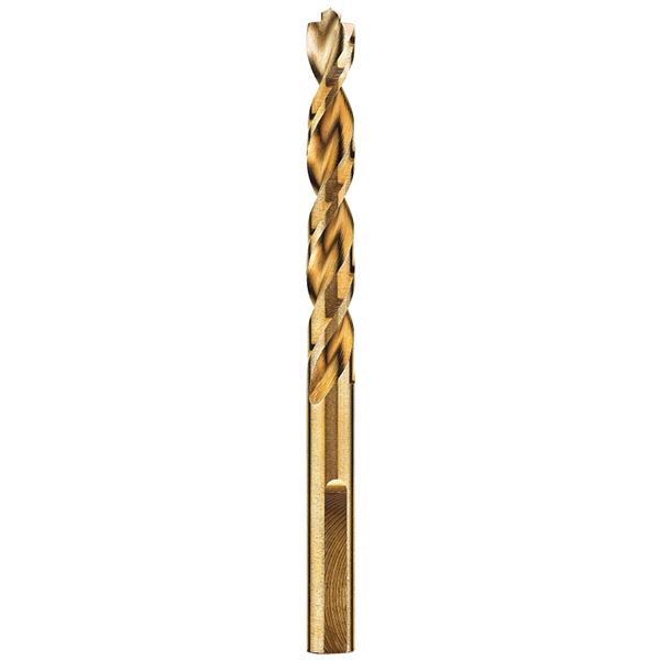 DeWALT DWA1215 Drill Bit, 15/64 in Dia, 3-7/8 in OAL, Parabolic Flute, 3-Flat Shank