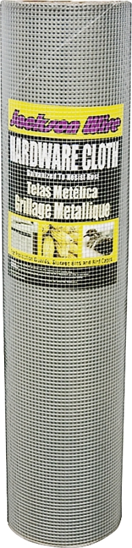 Jackson Wire 11 03 36 13 Hardware Cloth, 100 ft L, 24 in W, 19 Gauge, 1/2 x 1/2 in Mesh, Galvanized