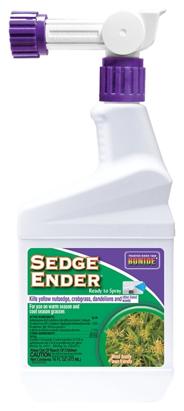 Bonide Sedge Edger 070 Grass and Weed Killer, Liquid, Yellow, 1 pt