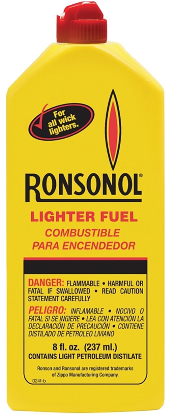 Ronson 99062 Lighter Fuel, Liquid, Clear, 8 oz, Pack of 24