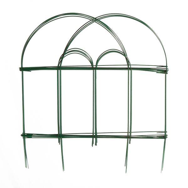 Glamos Wire 778009 Folding Wire Fence, 8 ft L, 18 in H, Green, Powder-Coated, Pack of 12