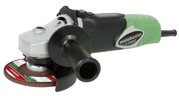 Metabo HPT G12SA4M Slide Switch Angle Grinder, 10.5 A, 5/8-11 Spindle, 4-1/2 in Dia Wheel, 11,500 rpm Speed