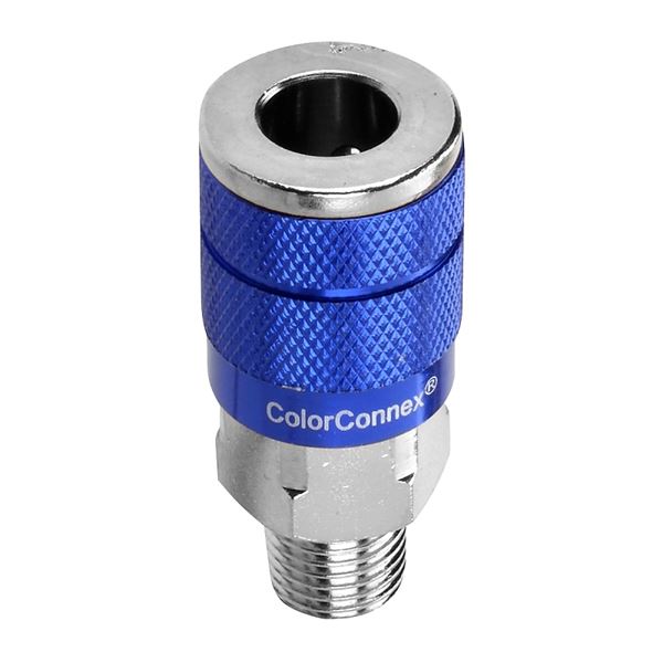 ColorConnex A72420C-X Coupler, 1/4 in, MNPT, Aluminum/Steel, Anodized